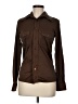 Pebble Beach Brown Long Sleeve Button-Down Shirt Size M - photo 1