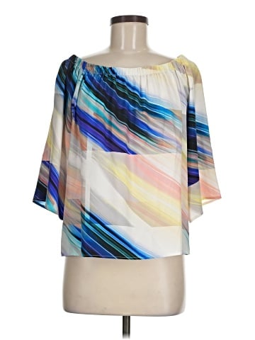 Amanda Uprichard 3/4 Sleeve Silk Top (view 1)