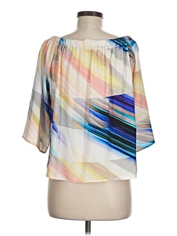Amanda Uprichard 3/4 Sleeve Silk Top (view 2)