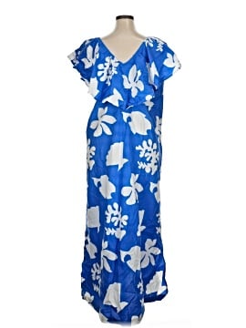 princess polly baby blue dress Tuckernuck Dusty Blue Medallion Ruffle main image 1