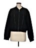 DKNY Solid Black Track Jacket Size M - photo 1