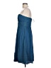 J.Crew 100% Silk Solid Blue Cocktail Dress Size 10 (petite) - photo 5