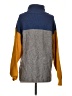 Free People Color Block Gray Turtleneck Sweater Size S - photo 2