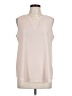 Maurices 100% Polyester Ivory Sleeveless Blouse Size L - photo 1