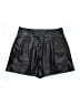Express 100% Polyester Metallic Black Shorts Size 6 - photo 1