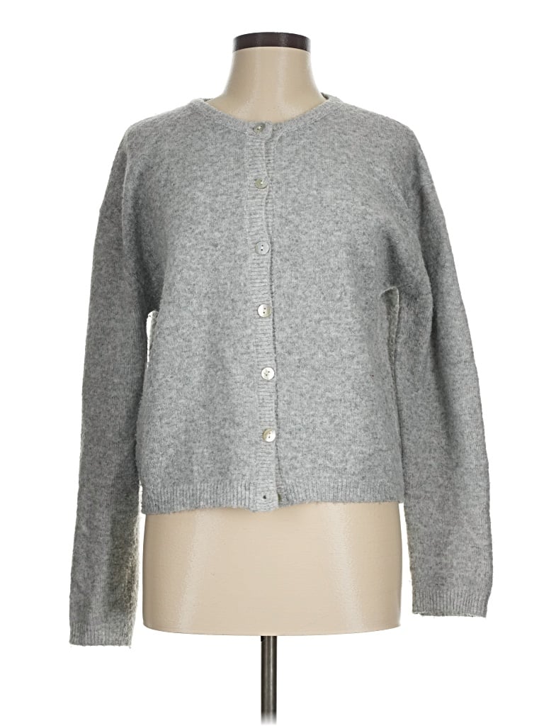 Pre-owned Margaret O'leary Cardigan Sweater In Gray
