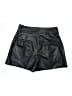 Express 100% Polyester Metallic Black Shorts Size 6 - photo 2