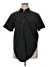 Theory Black Short Sleeve Button-Down Shirt Size XL - photo 1