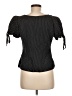 LPA Black Short Sleeve Blouse Size M - photo 2