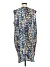 Carmakoma 100% Polyester Print Multi Color Blue Casual Dress Size M - photo 2