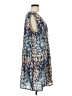 Carmakoma 100% Polyester Print Multi Color Blue Casual Dress Size M - photo 4