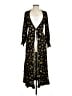 Ganni 100% Viscose Black Kimono Size 32 - photo 1