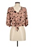 Sienna Sky 100% Polyester Brown 3/4 Sleeve Blouse Size M - photo 1
