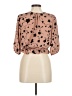 Sienna Sky 100% Polyester Brown 3/4 Sleeve Blouse Size M - photo 2