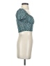 Shein Teal Short Sleeve Top Size 2 - photo 4
