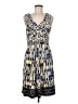Max and Cleo Print Blue Cocktail Dress Size 8 - photo 1