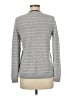 L.L.Bean 100% Cashmere Stripes Gray Cashmere Pullover Sweater Size M - photo 2