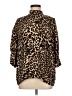 Zara Animal Print Brown 3/4 Sleeve Blouse Size M - photo 1