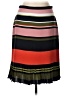 Ann Taylor 100% Polyester Stripes Red Casual Skirt Size 10 - photo 1