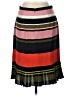 Ann Taylor 100% Polyester Stripes Red Casual Skirt Size 10 - photo 2