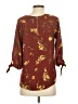 Papermoon 100% Polyester Burgundy 3/4 Sleeve Blouse Size XS - photo 2