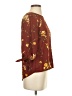 Papermoon 100% Polyester Burgundy 3/4 Sleeve Blouse Size XS - photo 4