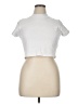 Talentless 100% Cotton White Short Sleeve Turtleneck Size XL - photo 1
