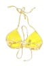 Unbranded Floral Yellow Swimsuit Top Size S - photo 2