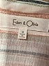 Eden & Olivia 100% Polyester Stripes Ivory Long Sleeve Blouse Size M - photo 7