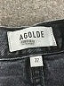 AGOLDE 100% Cotton Chevron-herringbone Black Jeans Size 32 waist - photo 6