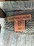 Sincerely Jules Chevron-herringbone Blue Turtleneck Sweater Size S - photo 7