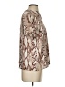 Worthington 100% Polyester Animal Print Brown Short Sleeve Blouse Size S - photo 4