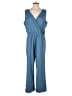 Zuda Solid Blue Jumpsuit Size M - photo 1