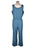 Zuda Solid Blue Jumpsuit Size M - photo 2
