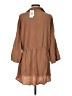 L Space 100% Rayon Brown 3/4 Sleeve Button-Down Shirt Size XS - photo 2