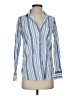 J.Crew 100% Cotton Stripes Blue Long Sleeve Blouse Size 0 - photo 1