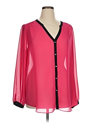 DKNYC 3/4 Sleeve Blouse (view 1)