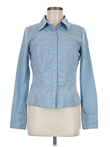 White House Black Market Long Sleeve Button-Down Shirt (view 1)