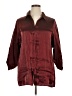 Chico's Burgundy 3/4 Sleeve Button-Down Shirt Size XL (3) - photo 1