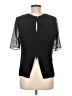 Beyond Vintage Black Short Sleeve Blouse Size M - photo 2