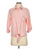 Unbranded 100% Lyocell Color Block Pink 3/4 Sleeve Button-Down Shirt Size S - photo 1