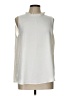Olivia Grey 100% Polyester Ivory Sleeveless Blouse Size L - photo 1