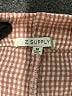 Z Supply Checkered-gingham Orange Shorts Size M - photo 3