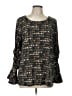 Susan Graver Black Long Sleeve Blouse Size L - photo 1