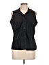 Gap Black Sleeveless Button-Down Shirt Size L - photo 1