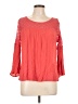 Charming Charlie 100% Rayon Red 3/4 Sleeve Blouse Size L - photo 1