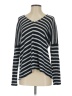 Vince. 100% Linen Stripes Silver Pullover Sweater Size S - photo 1