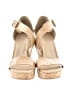 Stuart Weitzman Solid Ivory Tan Wedges Size 10 - photo 2