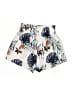 Shein 100% Polyester Tropical Ivory Shorts Size 4 - photo 2