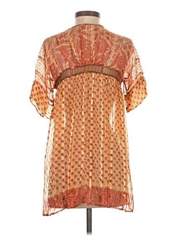 Dries Van Noten Short Sleeve Silk Top (view 2)